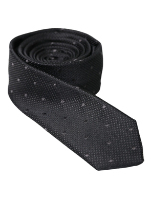 Men Black 100% Silk Fantasy Classic Men Tie