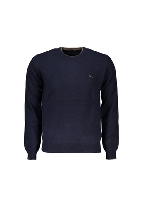 Sophisticated Crew Neck Cashmere Blend Sweater - M