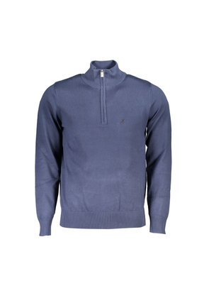 U.S. Grand Polo Elegant Blue Half-Zip Sweater - M