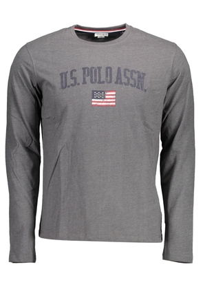 U.S. POLO ASSN. Elegant Gray Printed Logo Tee - XL