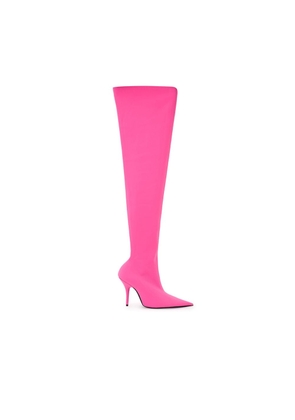 Balenciaga Elegant Pink Polyester Boots for Sophisticated Style - EU39/US9