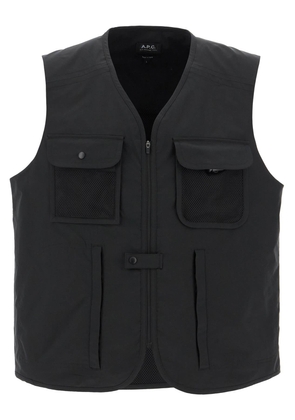 A.p.c. alban technical fabric vest for - L Black