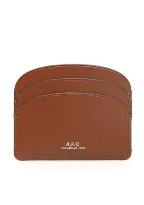 A.P.C. demi-lune card holder - OS Brown