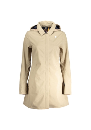 Beige Polyester Jackets & Coat - XS