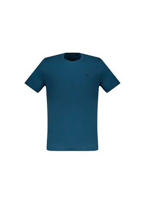 Blue Cotton T-Shirt - S