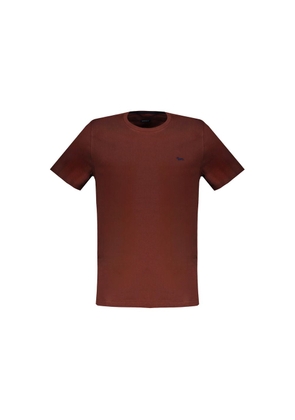 Brown Cotton T-Shirt - S