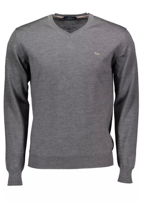 Chic V-Neck Woolen Men's Sweater - L