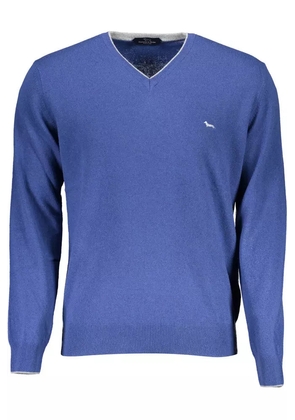 Dapper V-Neck Sweater with Contrasting Details - XL