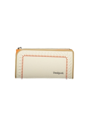 Desigual Chic Dual-Compartment White Wallet