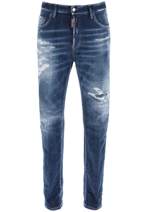 Dsquared2 jeans 642 in denim destroyed - 48 Blue