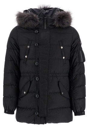 down jacket with wool and silk lining - 3 Black