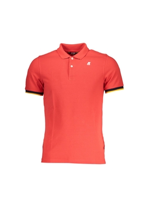 Elegant Pink Contrast Detail Polo Shirt - XXL