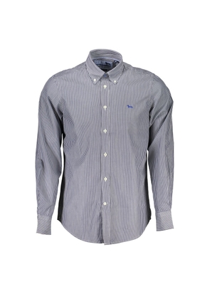 Elegant Striped Long Sleeve Shirt - L