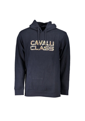 Cavalli Class Blue Cotton Sweater - S