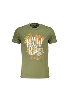 Cavalli Class Green Cotton T-Shirt - M