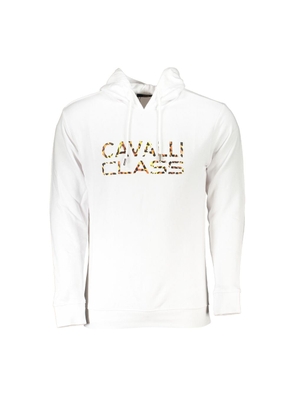 Cavalli Class White Cotton Sweater - S