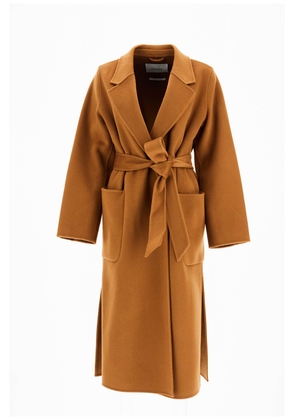 celia wrap coat robe style - 34 Brown