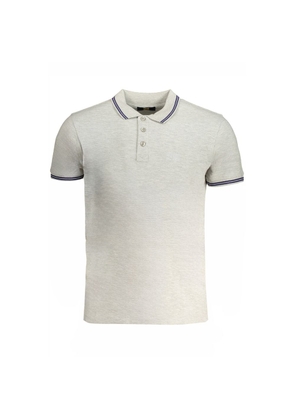 Gray Cotton Polo Shirt - M