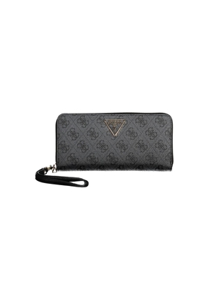 Guess Jeans Chic Black Polyethylene Wallet with Logo Detail