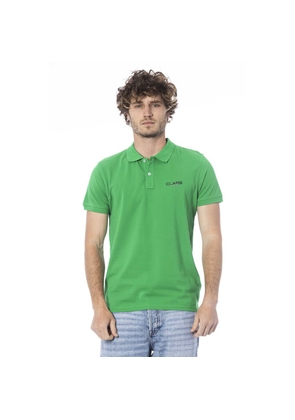 Green Cotton Polo Shirt - S