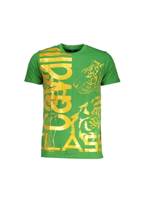 Green Cotton T-Shirt - L