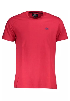 La Martina Pink Cotton T-Shirt - M