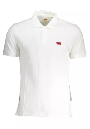 Levi's Chic Slim-Fit White Cotton Polo - S