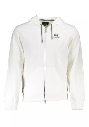 La Martina White Cotton Sweater - M