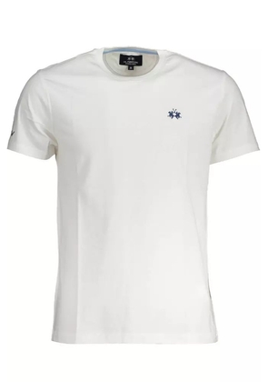 La Martina White Cotton T-Shirt - M