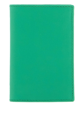 leather compact wallet - OS Green