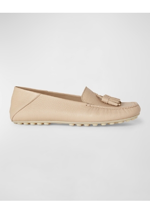 Leather Tassel Moccasin Driver Loafers