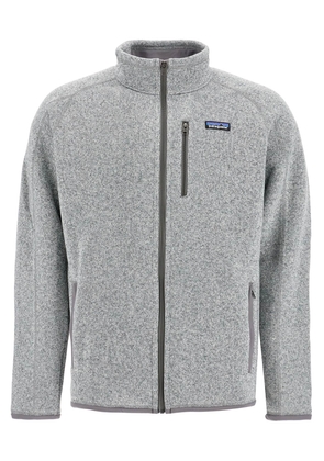 mens better sweater zip-up jacket - L Grey