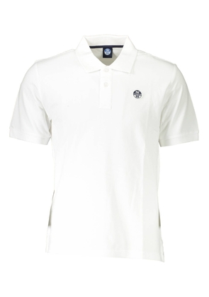 North Sails Elegant White Short-Sleeved Polo for Men - M