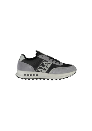 Napapijri Sleek Gray Sports Sneakers with Contrast Detailing - EU40/US7