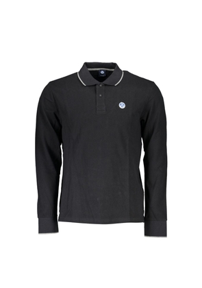 North Sails Black Cotton Polo Shirt - S