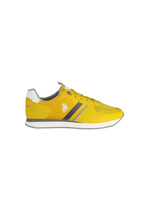 Radiant Yellow Sports Sneakers with Contrasting Details - EU41/US8