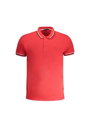 Red Cotton Polo Shirt - M