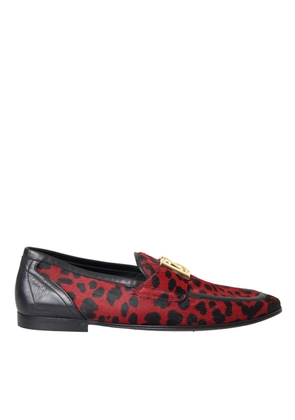 Red Black Leopard DG Loafers Formal Men Shoes - EU39/US6