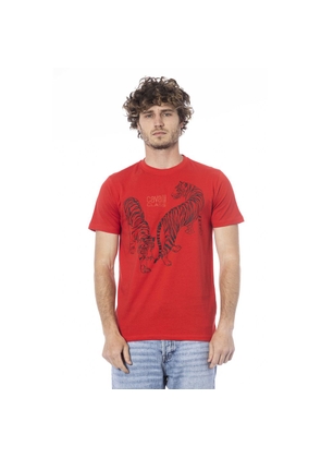 Red Cotton T-Shirt - L