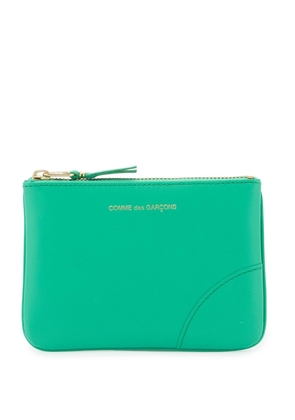 small smooth leather pouch - OS Green