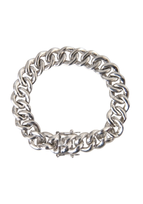 Solid Heavy Curb Link 925 Sterling Silver Bracelet Men