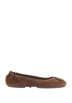 suede minnie travel ballet flats - 6 Brown