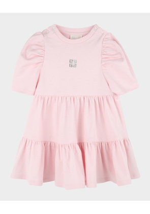 Girl's 4G Cotton Tiered Dress, Size 12M-3