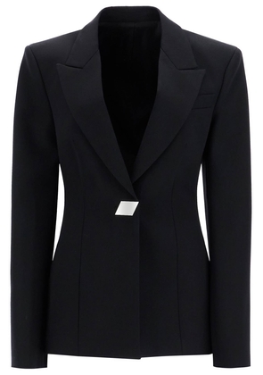 The Attico wool gabardine blazer - 42 Black