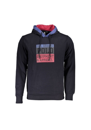 U.S. Grand Polo Classic Blue Contrast Hooded Sweatshirt - M