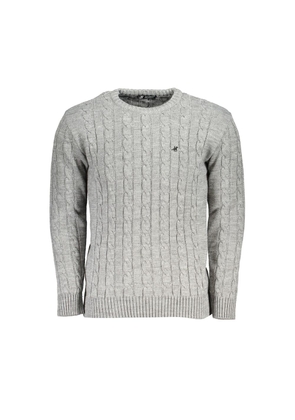 U.S. Grand Polo Gray Fabric Sweater - M