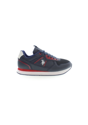 U.S. Polo Assn. Sleek Blue Sneakers with Contrast Detail - EU43/US10