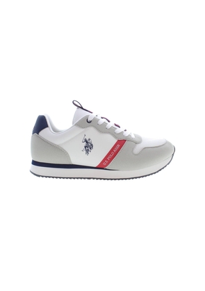 U.S. Polo Assn. White Polyester Sneaker - EU40/US7