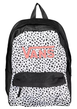 Vans Sleek Black Polyester Backpack with Logo Detail