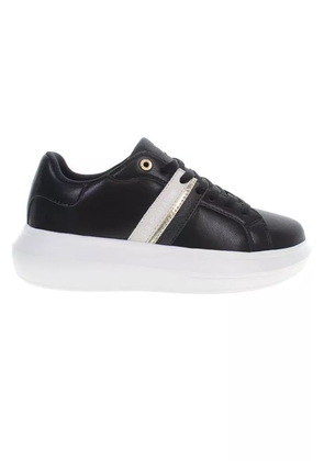 U.S. Polo Assn. Chic Black Lace-Up Sneakers with Contrast Detailing - EU36/US6